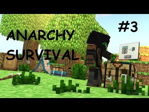 Minecraft: Anarchy Survival Episode 3 SETTING UP THE FARMS!