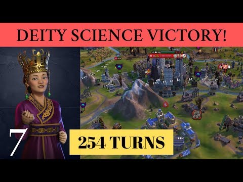 #7 (Finale): Turn 254 Deity Science Victory (Korea) - Civ 6 Gathering Storm