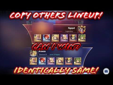 Saint Seiya: Awakening - Copying Opponent / Enemy Previous Lineup in Galactic Duel PvP! Same Lineup!