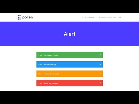 Alert Component Usage Guide - Pollen WordPress Plugin Free WPBakery Page Builder Addons