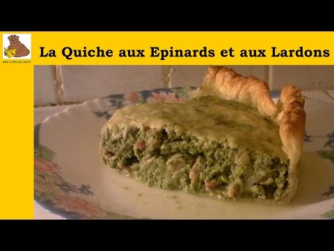 La quiche aux épinards et aux lardons (recette facile) HD