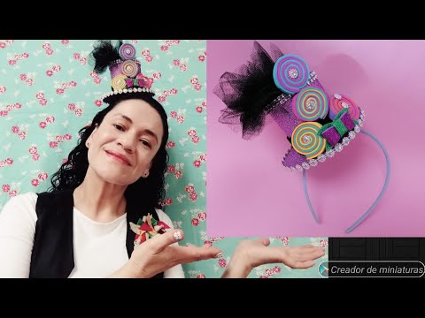 CÓMO HACER UN SOMBRERO LOCO PARA DIADEMA
