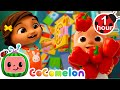 JJ S Big Dance Party For 1 Hour 🪩 CoComelon Moonbug Kids Girly Cartoons Nursery Rhymes
