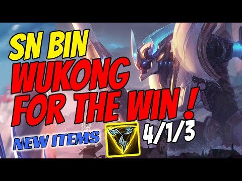 SN Bin Plays Wukong Top vs Malphite - Challenger Gameplay - New Items - Season 11 - Trinity Force