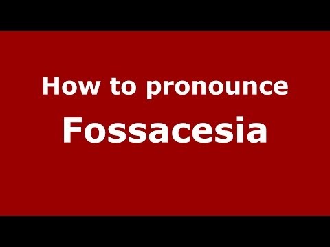 How to pronounce Fossacesia (Italian/Italy) - PronounceNames.com