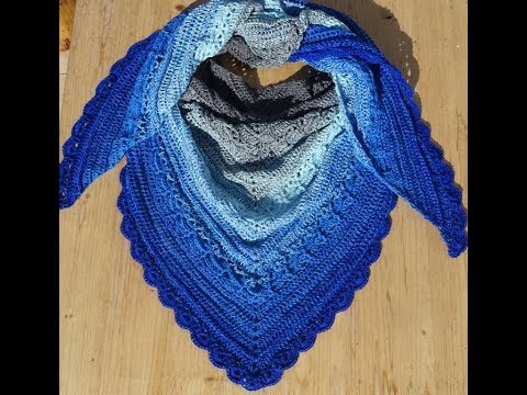 DREIECKSTUCH NR 22 *WUNDERSCHOENENS TUCH HAEKELN *