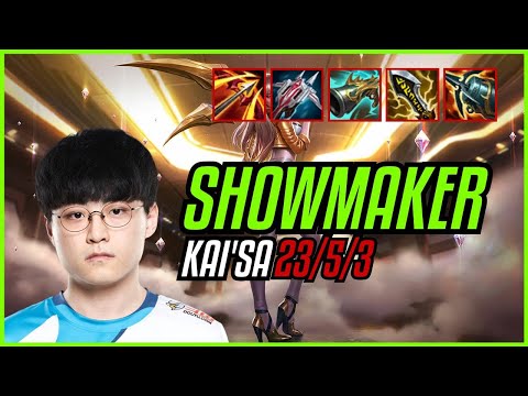 SHOWMAKER - KAI'SA vs SION ADC - EUW CHALLENGER - PATCH 11.9 QUADRAKILL