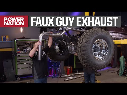 Faux Guy Square Body Gets Custom 3\" Stainless Exhaust - Music City Trucks S3, E4