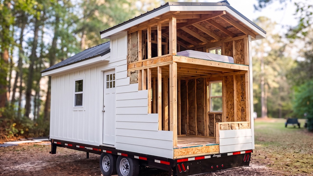 Couple Builds a Luxury Home on WHEELS from Start to Finish | Full Transformation @BuildersBlueprint