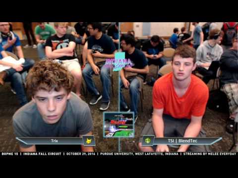 BOPME 15 - Trix (Pikachu) vs. TSI | Blendtec (Peach) - SSBM - Singles RR Pools