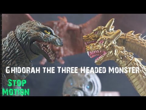 Ghidorah the Three Headed Monster! EPIC STOP MOTION.
