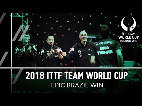 2018 ITTF Team World Cup I Epic Brazil Win