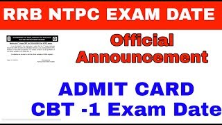 RRB NTPC Exam Date Release | official Notice | Exam Challenger | Exam চ্যালেঞ্জার