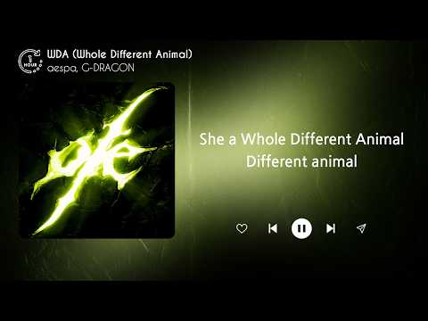 aespa (에스파) - WDA (Whole Different Animal) (Feat. G-DRAGON) (1시간) / 가사 | 1 HOUR