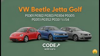 FIX VW Misfire & Ignition Coil Codes P0301 P0302 P0303 P0304 P0305 | P0351 P0352 P0353 P0354