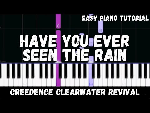 Creedence Clearwater Revival - Have You Ever Seen The Rain (Easy Piano Tutorial)