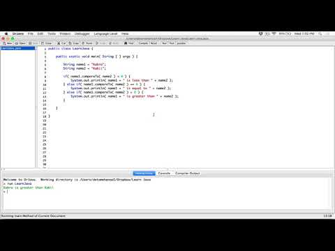 93 Comparing Strings Compareto Method Learn Java