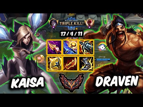 Kaisa vs Draven ADC ( 17/4/11 ) Korea Grandmaster 312 LP | Patch 26.1