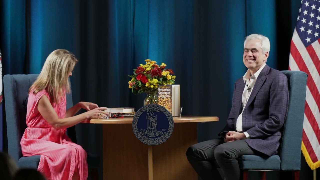 Commonwealth Conversation: First Lady of Virginia Suzanne S. Youngkin and Dr. Jonathan Haidt