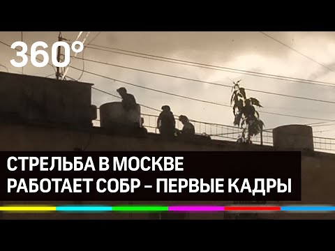 Стрельба на юго-востоке Москвы - первые кадры работы СОБР