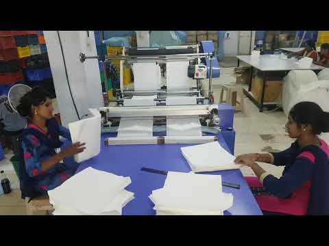 Non woven roll making process