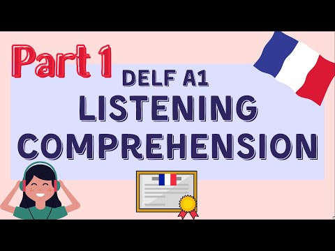 Practice DELF A1 Listening Comprehension - PART 1  | DELF A1 Compréhension Orale