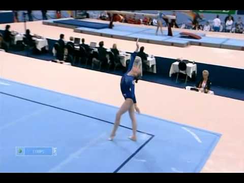 Ksenia Afanasyeva floor WC 2010 Rotterdam team final