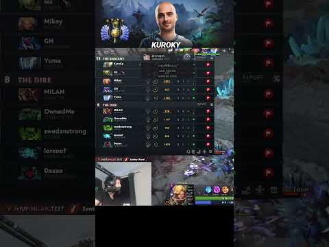 Is Kuroky Really A Divine 4 RANK!? #dota2 #shorts #gorgc