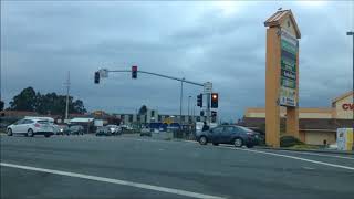 Driving around Eureka, California Safeway to Salvation Army to library