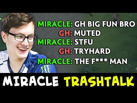 Miracle INVOKER friendly TRASHTALK vs GH, Fly and EternalEnvy