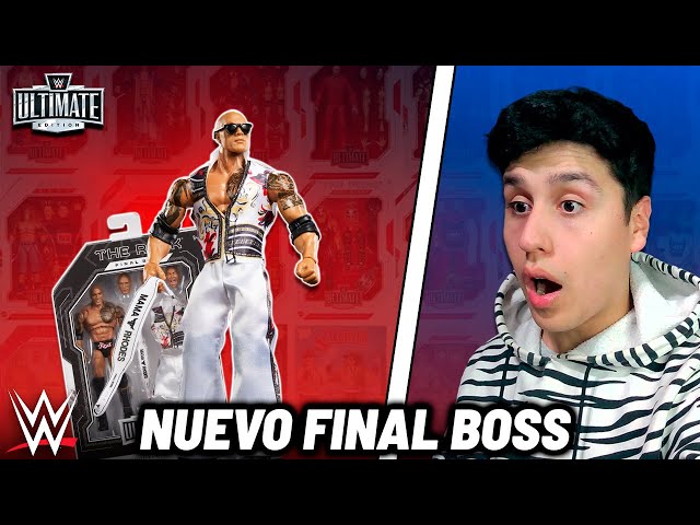 Vídeo relacionado con Mattel WWE Ultimate Edition The Rock, Figura de acción del Jefe Final, Conjunto Coleccionable de Figura de 15,24cm y Accesorios con Cabezas y Manos Intercambiables y 30puntos de articulación, JKD32