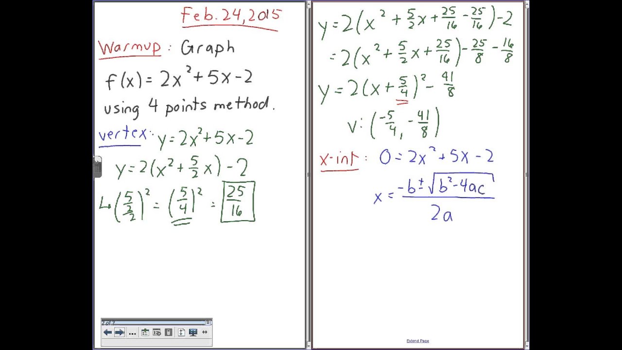 MCR3U - Unit 1 Test Review - Part 1 of 3