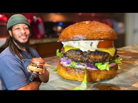 High Protein Black Bean Burgers That Doesn't Fall Apart! (Finally!)