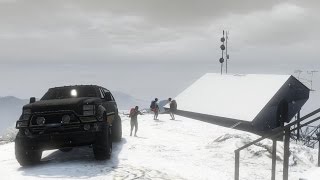 preview picture of video 'GTA Online: Descending Mount Chiliad In The SNOW!'