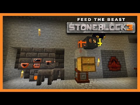 FTB Stoneblock 3  | The First Chicken, Garden Cloche and Tinkers Smeltery! | E04 | 1.18.2 Modpack