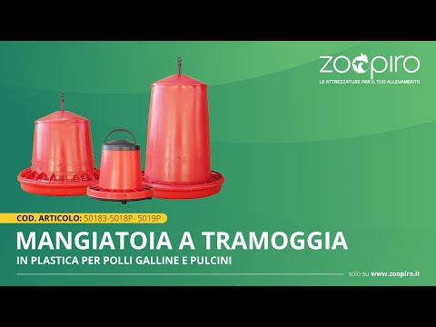 Mangiatoia Per Pollame 27kg - A Tramoggia In Plastica Alimentare, Con Coperchio, Per Galline E Tacchini - Foto 5