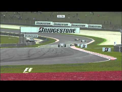 Nick Heidfeld, David Coulthard & Fernando Alonso - Sepang 2008 (Replay)