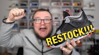 JORDAN 4 BRED REIMAGINED RESTOCK!! WHEN WILL THEY RESTOCK? SHOCKING TRUTH!