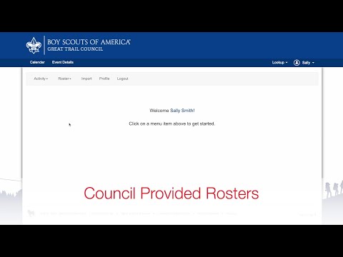 Council Provided Rosters tutorial