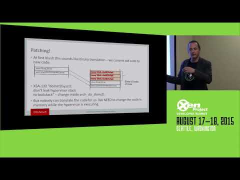 XPDS15 - xSplice - Patching Hypervisor 0821