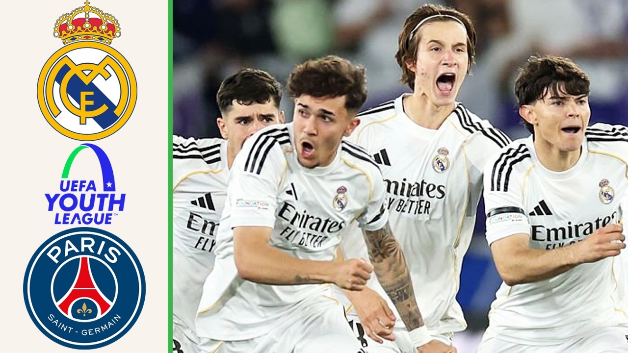 Real Madrid vs PSG | U19 UEFA Trẻ Giải 2025/26 | Semi Final