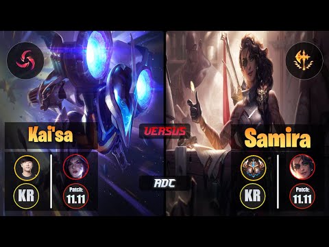 Ruler KAI'SA (ADC) [Hail of Blades] VS SAMIRA - Challenger KR Patch 11.11