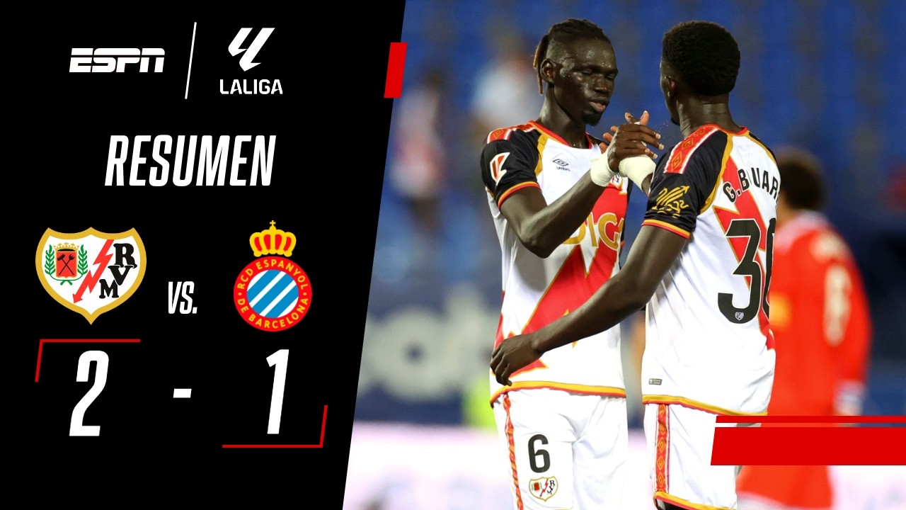 EL RAYO GANÓ POR LA MÍNIMA Y SE ALEJA DE LA ZONA DE DESCENSO | Rayo Vallecano 2-1 Espanyol | RESUMEN