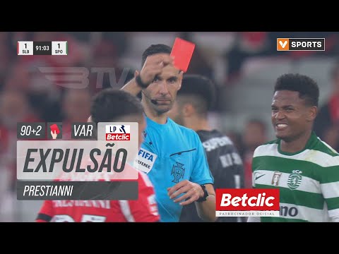 Prestianni é expulso | Benfica - Sporting (Liga 25/26 #13)