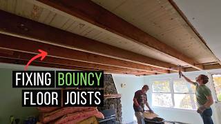 I Fixed my Bouncy Floor Joists!
