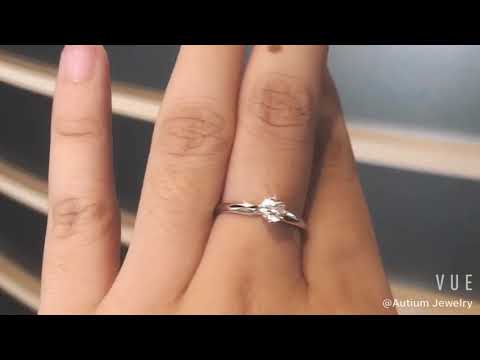 AUTIUM UNO VINTO- 0.30 CT./18K 2018-74/ AU322/Diamond engagement ring/ Real & Genuine diamond ring