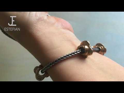 Rosa Bifronte - Bead in bronzo - JE