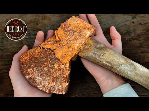 Restore Axe | Full Restoration with Custom Handle & Handmade Leather Sheath