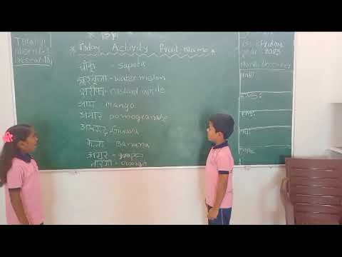 fruit name activity Hindi to English