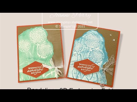 Dandelions 3D Embossing Folder